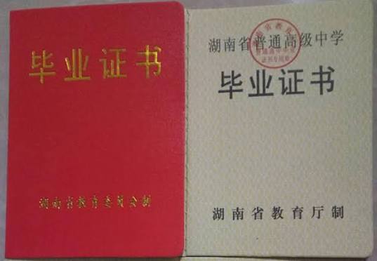 高中毕业证案例